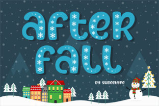 After Fall: A Festive Display Font for Holiday Editorial Design