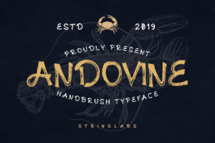 Andovine: A Vintage Display Font for Makers