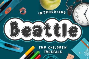 Beattle Font: Whimsical Display Type for Makers