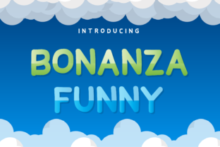 Bonanza Funny: A Whimsical Display Font for Editorial Charm