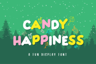 Candy Happiness: A Playful Display Font for Web Design