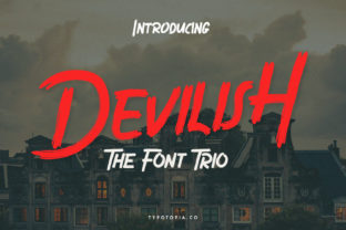 Devilish Trio: A Bold Display Font for Editors