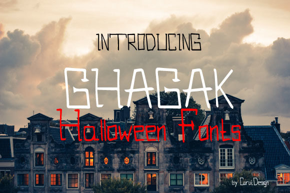 Ghagak Font: Spooky Display Type for Makers