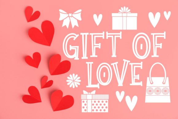 Gift of Love: A Romantic Display Font for Editorial Design