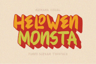 Helowen Monsta: A Spooky Retro Font for Makers