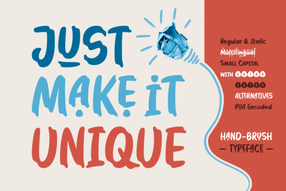 Just Make It Unique: A Display Font for Bold Brands
