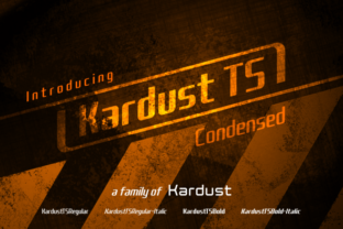 Kardust TS: A Bold Display Font for Modern Campaigns