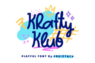 Krafty Klub: A Playful Display Font for Editorial Design