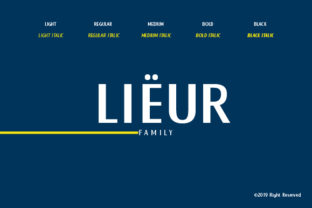 Lieur: A Minimalist Display Font for Modern Web Design
