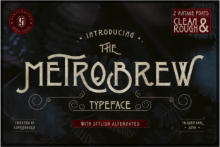 Metrobrew: The Art Deco Display Font for Bold Branding