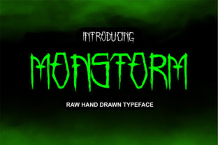 Monstorm: A Bold Display Font for Brand Impact