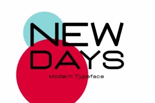 New Days Font: A Modern Display Typeface for Web Design