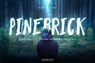 Pinebrick Font: A Raw Typeface for Outdoor Brands