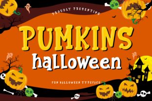 Pumkins Halloween: A Bold Display Font for Editorial Impact
