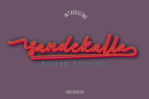 Sandekalla: A Retro Display Font for Bold Branding