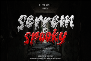 Serrem: A Horror Display Font for Spooky Crafts