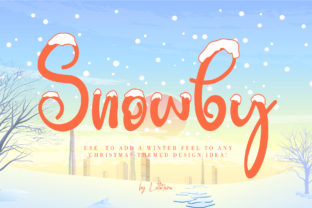 Snowby Font Review: A Magical Display Typeface for Winter Web Design