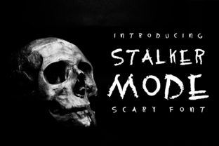 Stalker Mode: A Bold Display Font for Horror