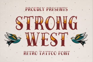 Strong West: A Vintage Display Font for Bold Campaigns