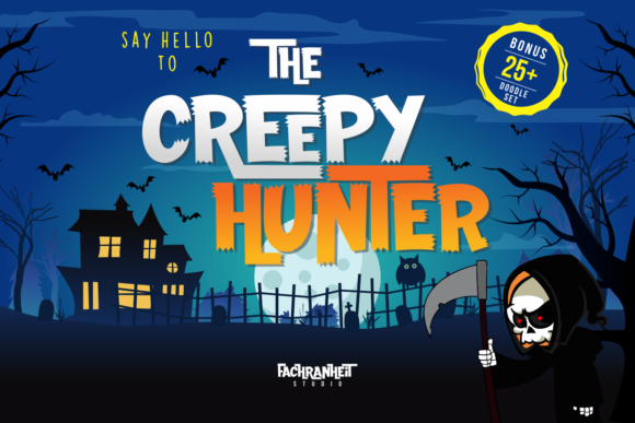 The Creepy Hunter Font for Web Design