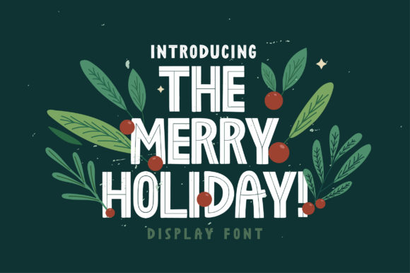 The Merry Holiday: A Bold Handwritten Display Font