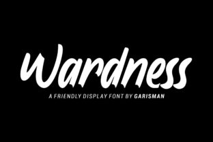 Wardness: A Bold Display Font for Modern Branding
