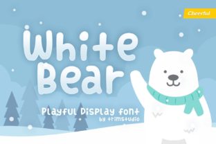 White Bear Font: A Whimsical Display Typeface for Winter Campaigns